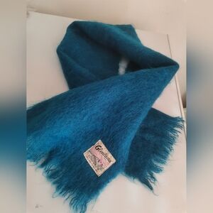 Vintage Glentana Scotland Mohair Wool Shawl Scarf 43"x9.5"
